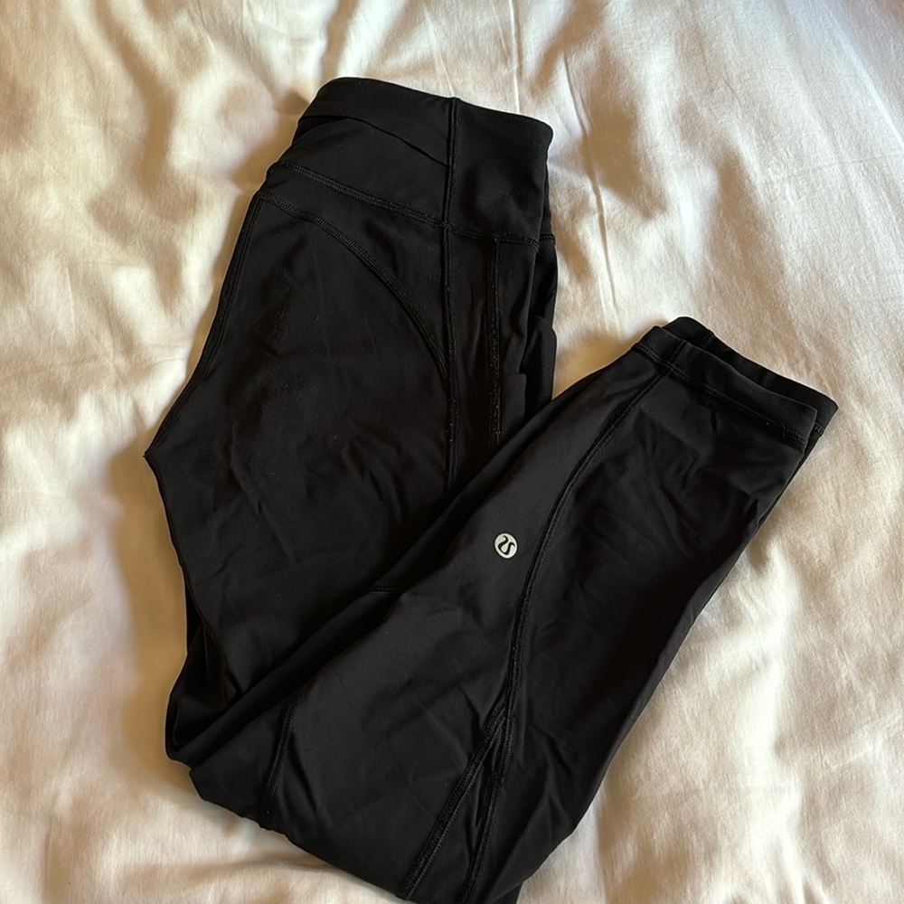 Lululemon 23 inch running tight | black | size 4